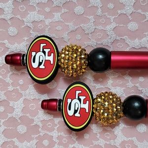 San Francisco 49ers beaded pen